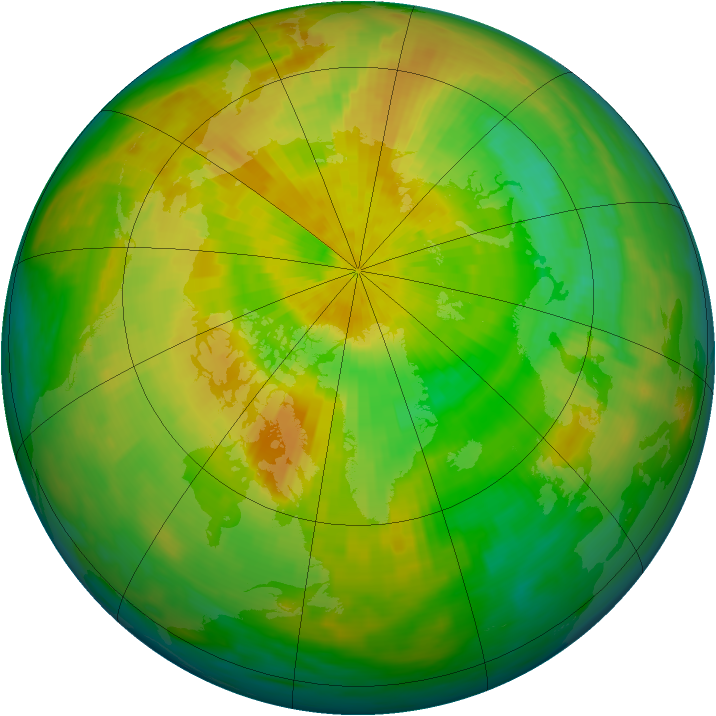 Arctic ozone map for 06 April 1993